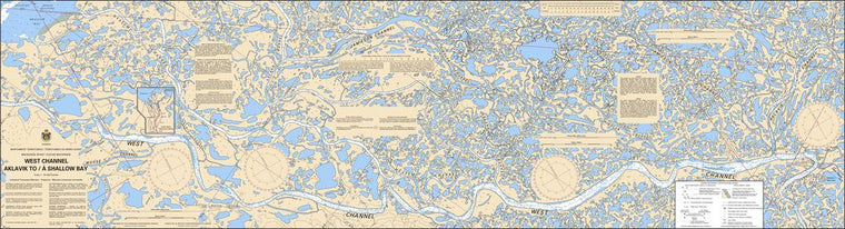 CHS Chart 6433: West Channel, Aklavik to/à Shallow Bay