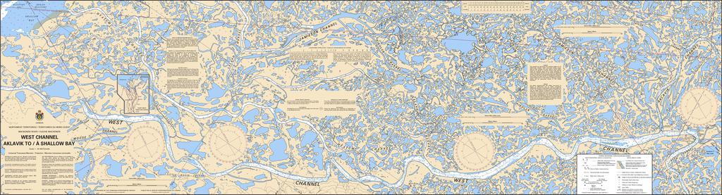 CHS Chart 6433: West Channel, Aklavik to/à Shallow Bay