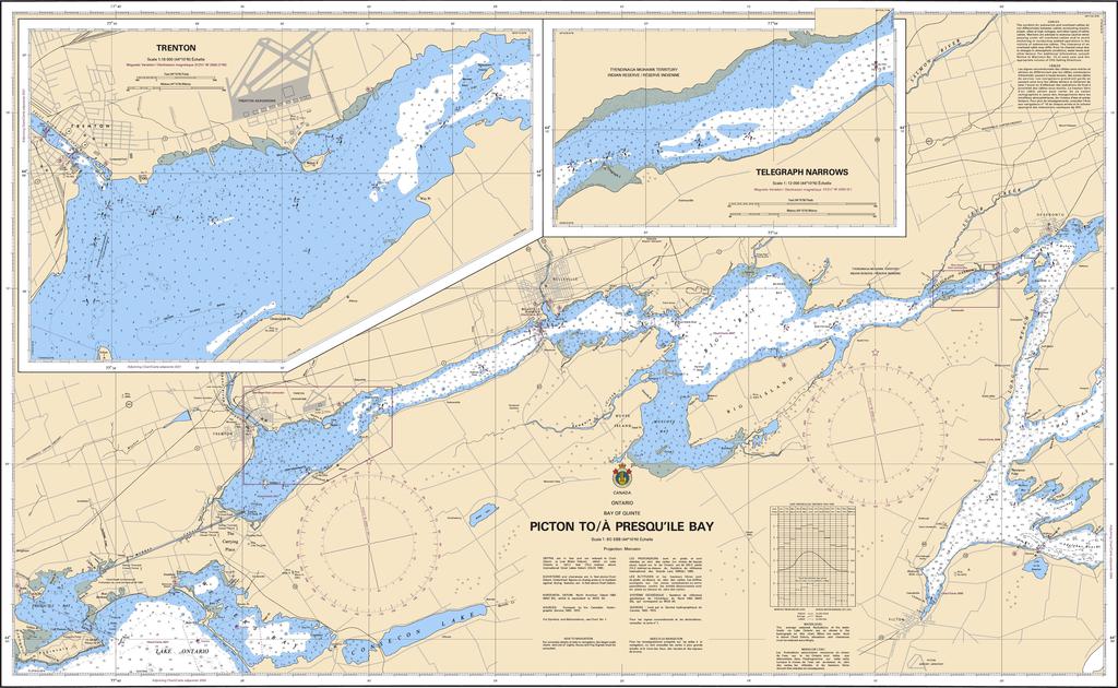 CHS Chart 2069: Picton to/à Presquîle Bay