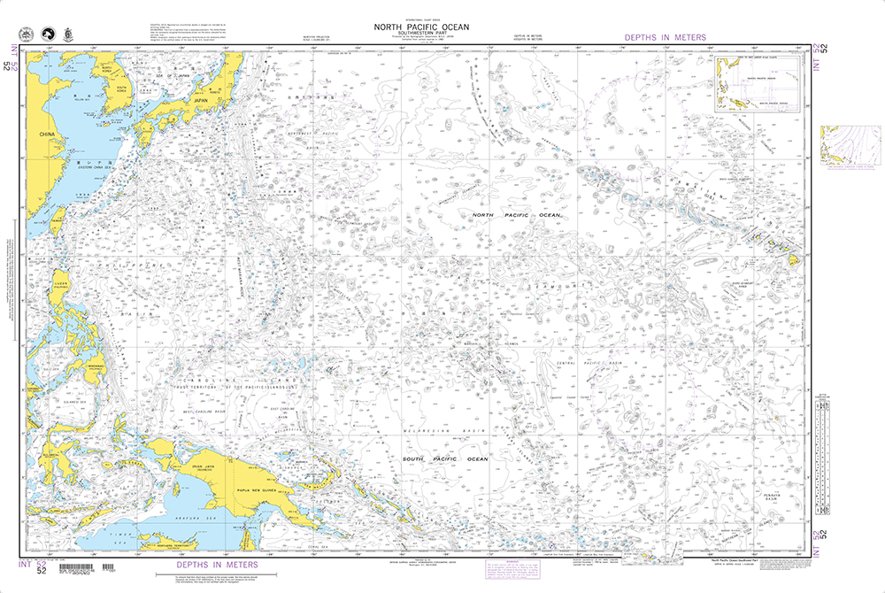 NGA Chart 52: North Pacific Ocean-Southwest Part (OMEGA)