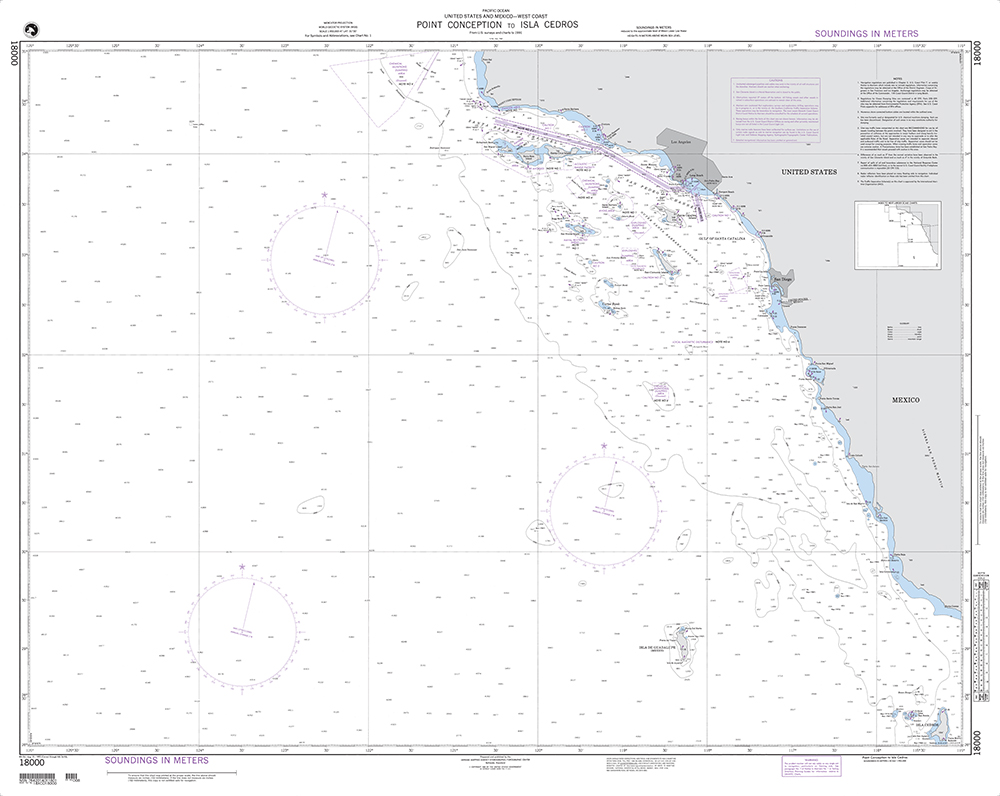 NGA Chart 18000: Point Conception to Isla Cedros (OMEGA)