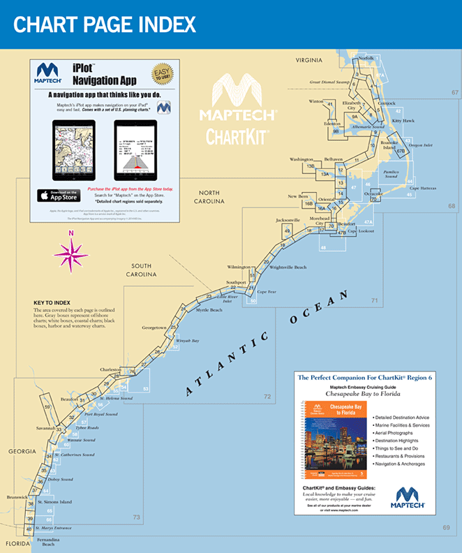 Captain’s-Nautical-Supplies-MapTech-ChartKit-Region6-Norfolk-Virginia-Florida-Intracoastal-Waterway-P3