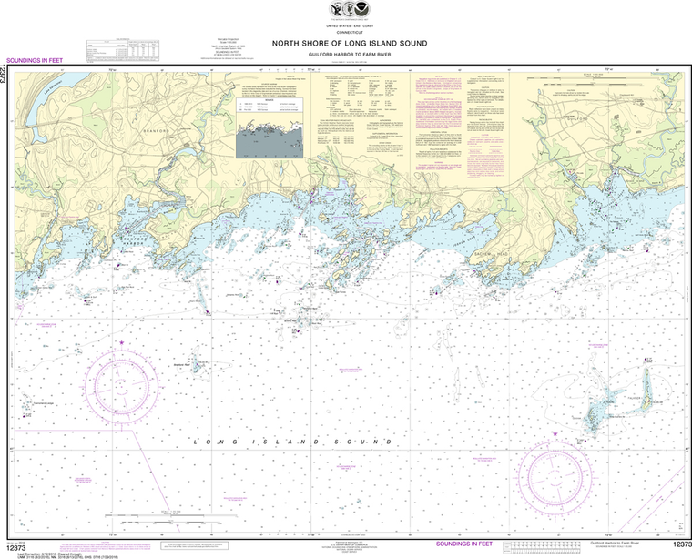 NOAA Chart 12373: North Shore of Long Island Sound - Guilford Harbor to Farm River