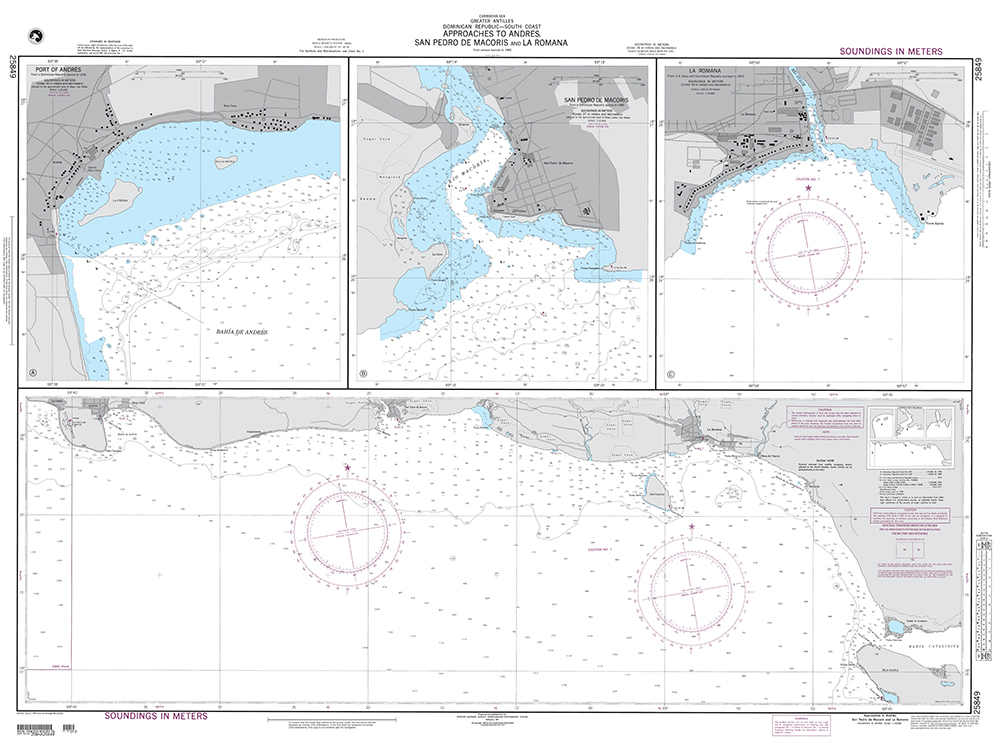 NGA Chart 25849: Approaches to Andres, San Pedro de Macoris and La Romana