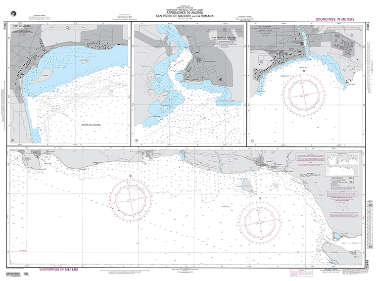 NGA Chart 25849: Approaches to Andres, San Pedro de Macoris and La Romana