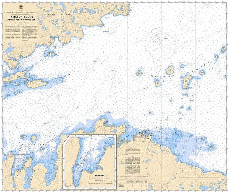 CHS Chart 4530: Hamilton Sound: Eastern Portion / Partie-est