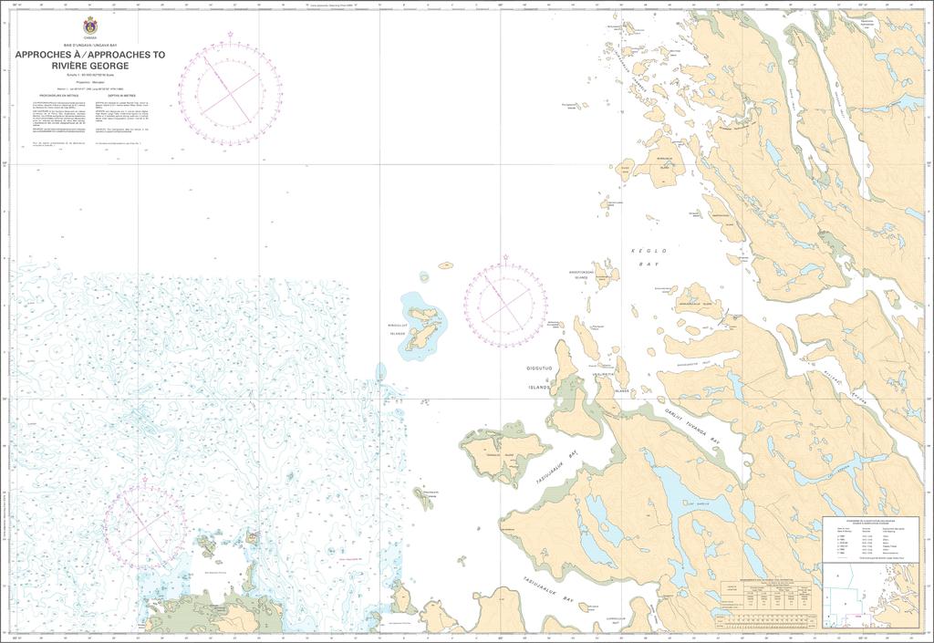 CHS Chart 5373: Approches à/Approaches to Rivière George