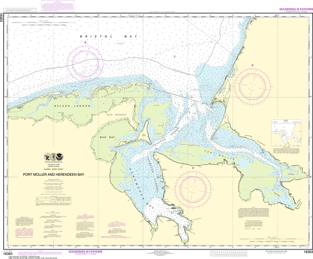 NOAA Chart 16363: Port Moller and Herendeen Bay