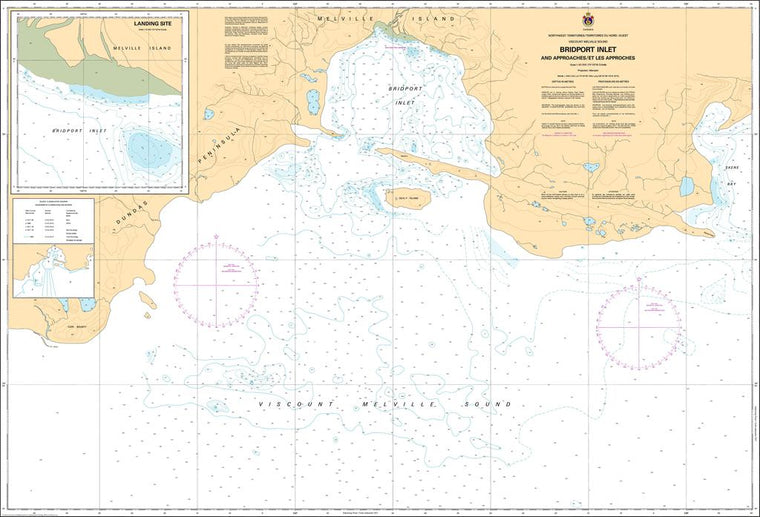 CHS Chart 7540: Bridport Inlet and Approaches/et Les Approches