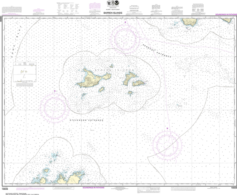 NOAA Chart 16606: Barren Islands