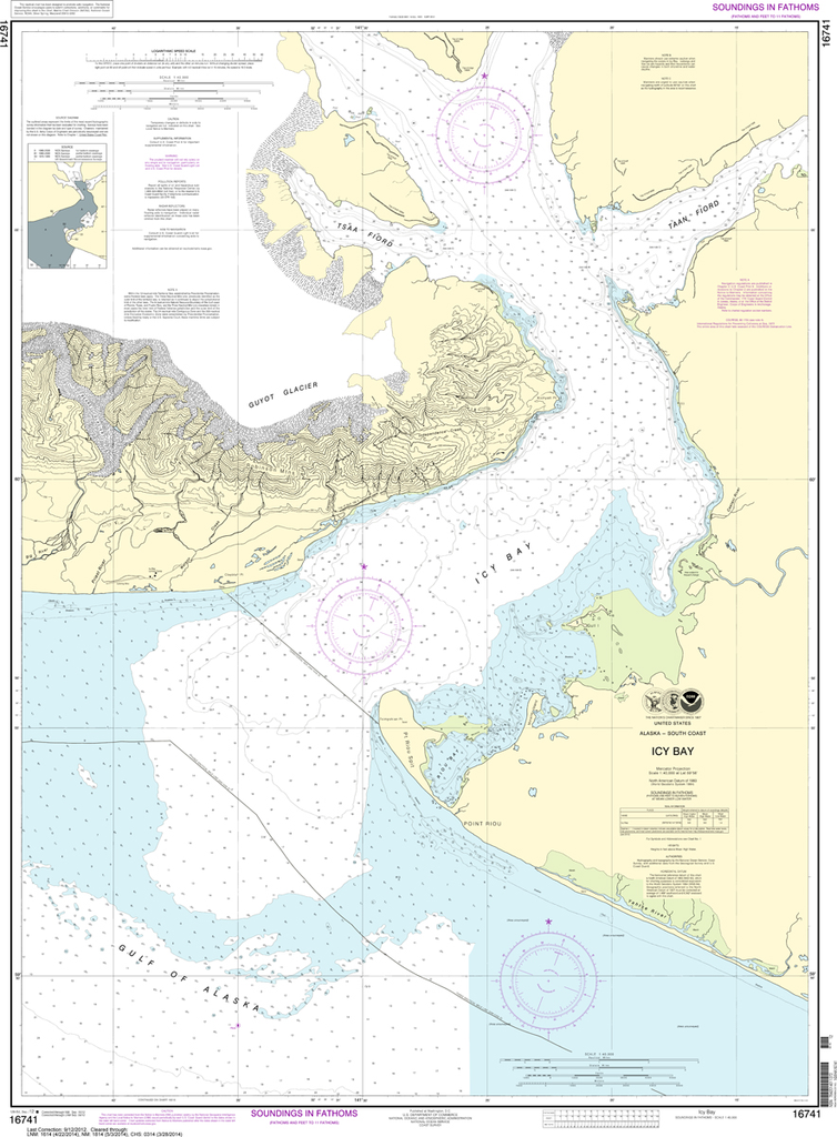NOAA Chart 16741: Icy Bay