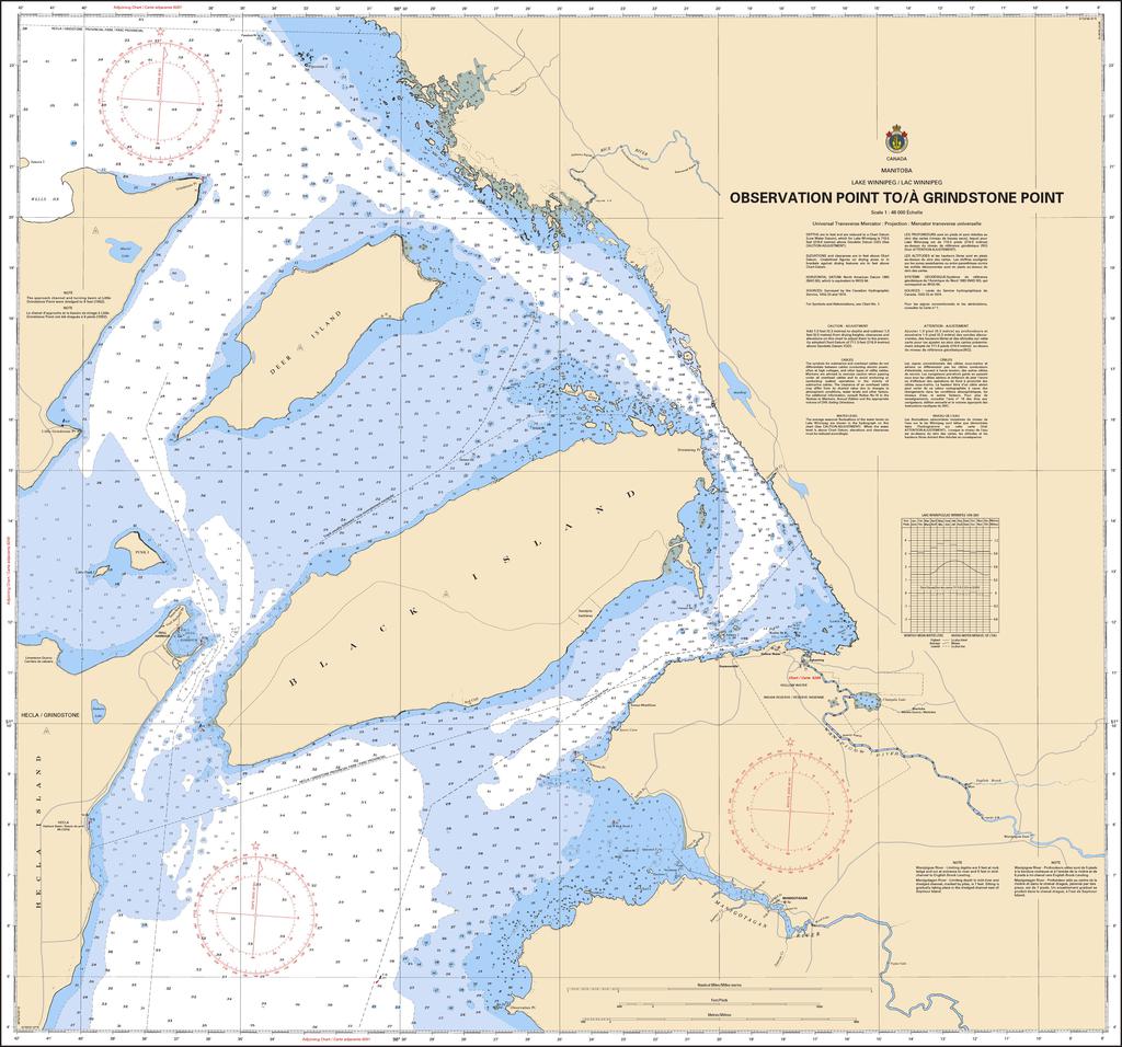 CHS Chart 6248: Observation Point to/à Grindstone Point