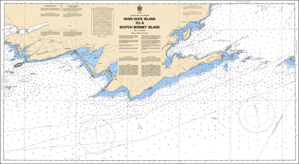 CHS Chart 2060: Main Duck Island to/à Scotch Bonnet Island