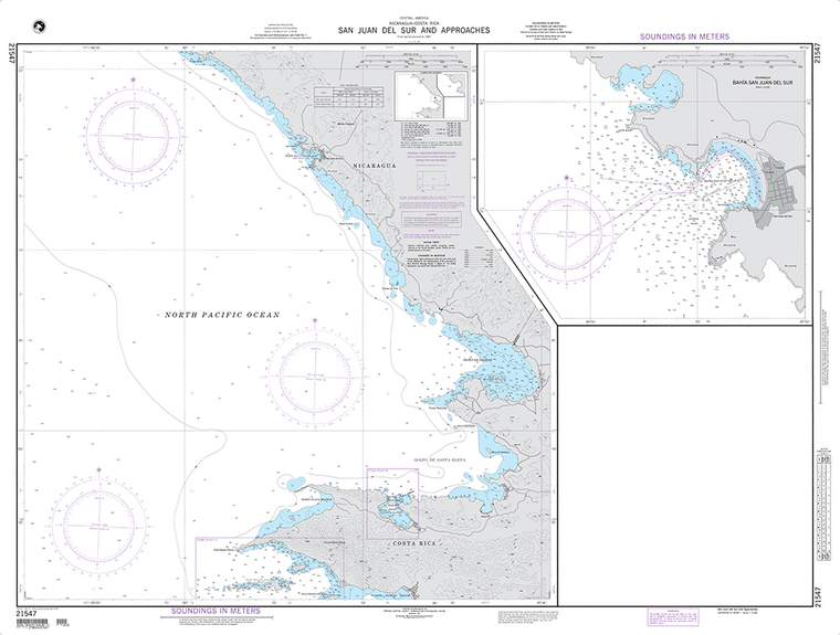NGA Chart 21547: San Juan del Sur and Approaches
