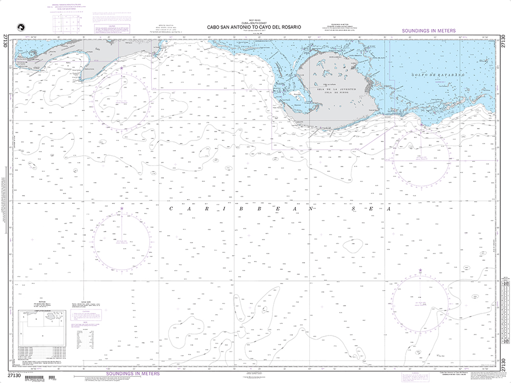 NGA Chart 27130: Cabo San Antonio to Cayo del Rosario