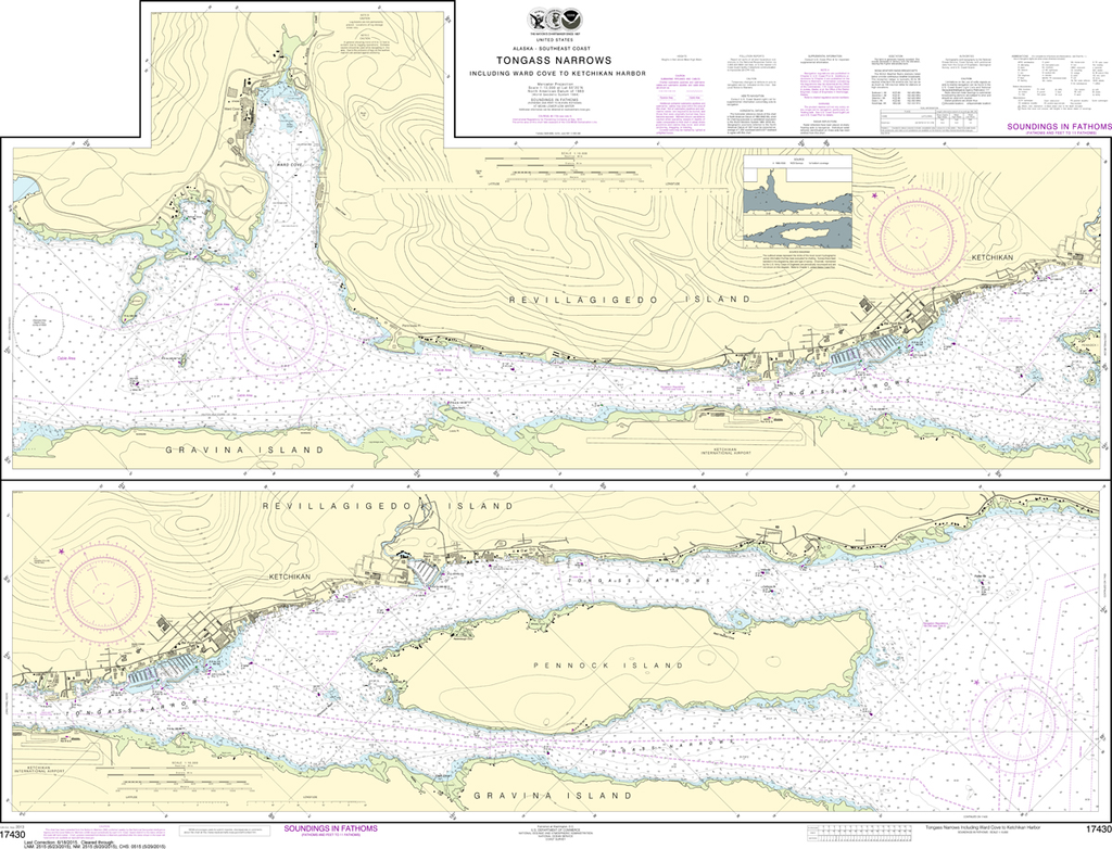 NOAA Chart 17430: Tongass Narrows