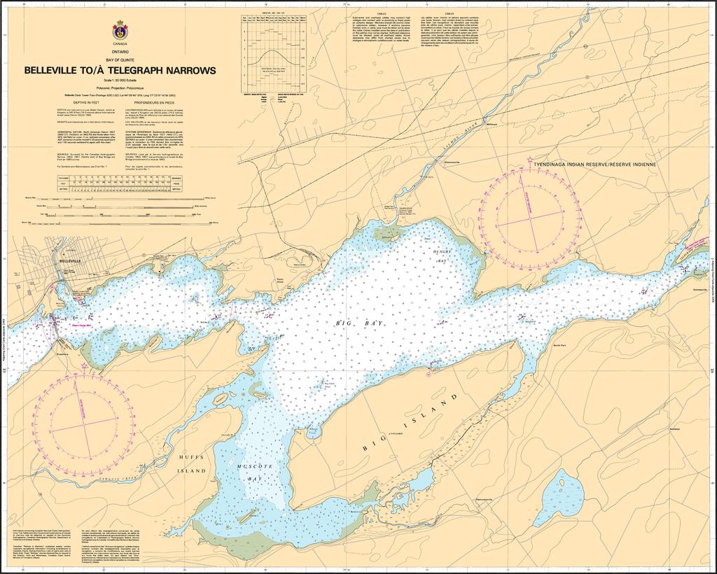 CHS Chart 2007: Belleville to/à Telegraph Narrows