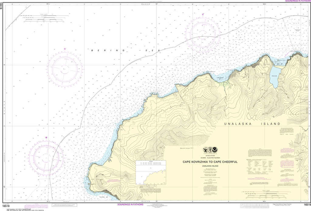 NOAA Chart 16518: Cape Kavrizhka to Cape Cheerful