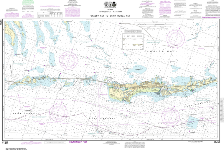 NOAA Chart 11453: Florida Keys - Grassy Key to Bahia Honda Key