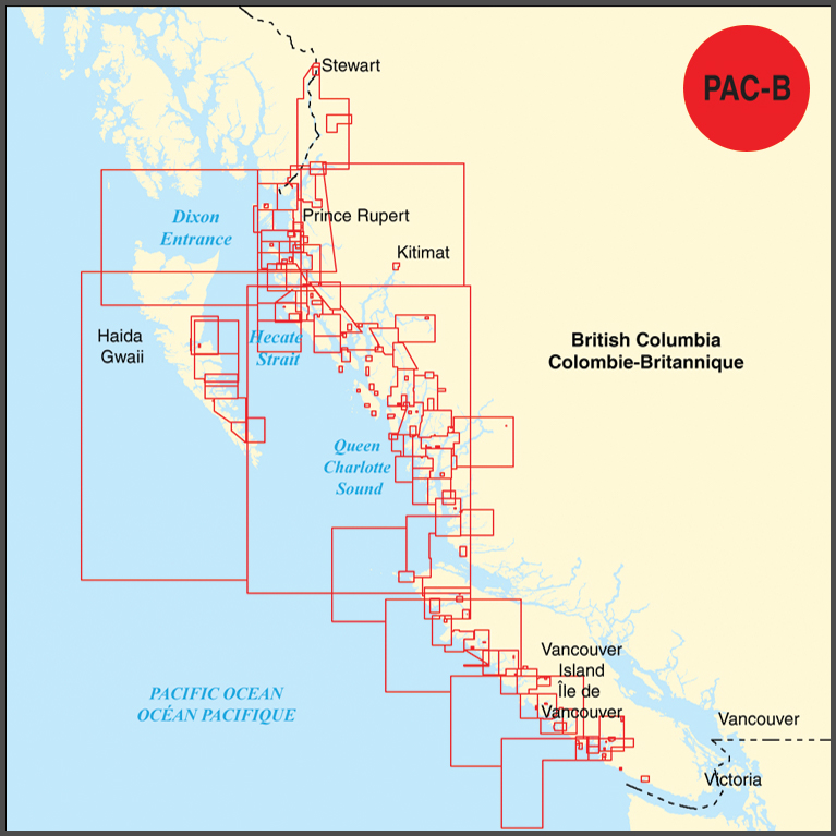 PAC-B ENC Collection: Vancouver Island West, BC North, Haida Gwaii