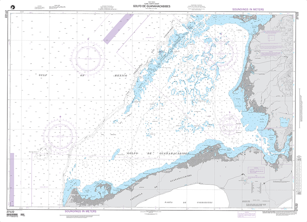 NGA Chart 27122: Golfo de Guanahacabibes