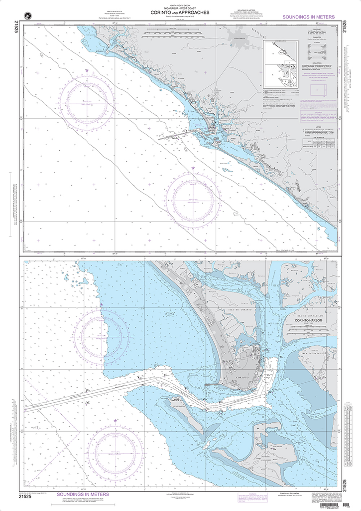 NGA Chart 21525: Corinto and Approaches