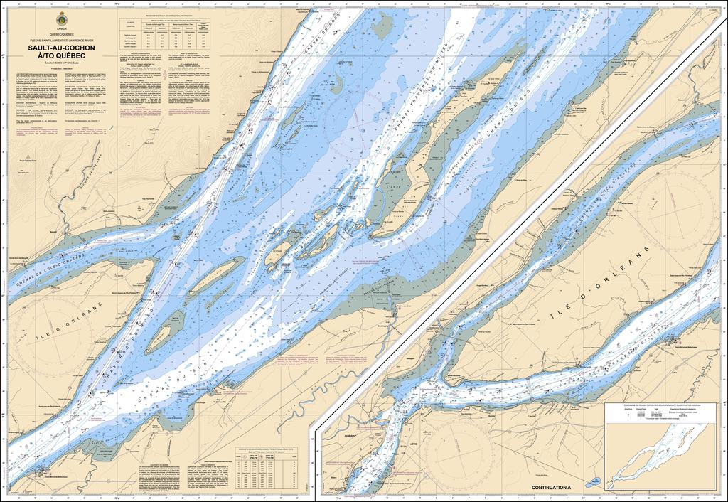CHS Chart 1317: Sault-au-Cochon à/to Québec