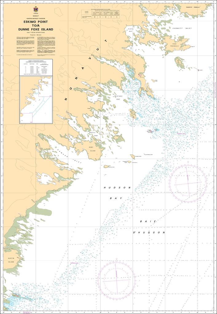 CHS Chart 5631: Eskimo Point to Dunne Foxe Island