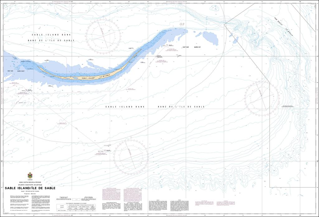 CHS Chart 4098: Sable Island / Île de Sable