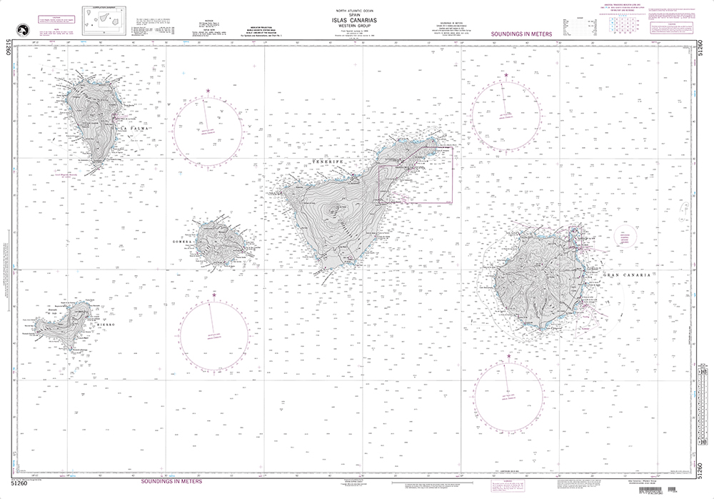 NGA Chart 51260: Islas Canarias-Western Group
