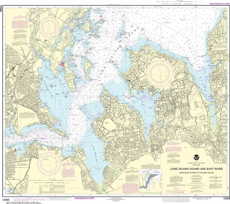 NOAA Chart 12366: Long Island Sound and East River - Hempstead Harbor to Tallman Island