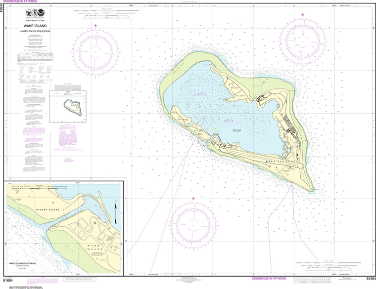 NOAA Chart 81664: Wake Island - Wake Island Boat Basin
