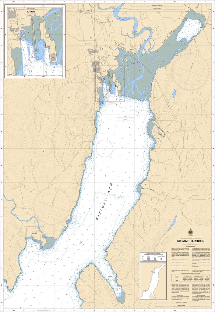 CHS Chart 3908: Kitimat Harbour