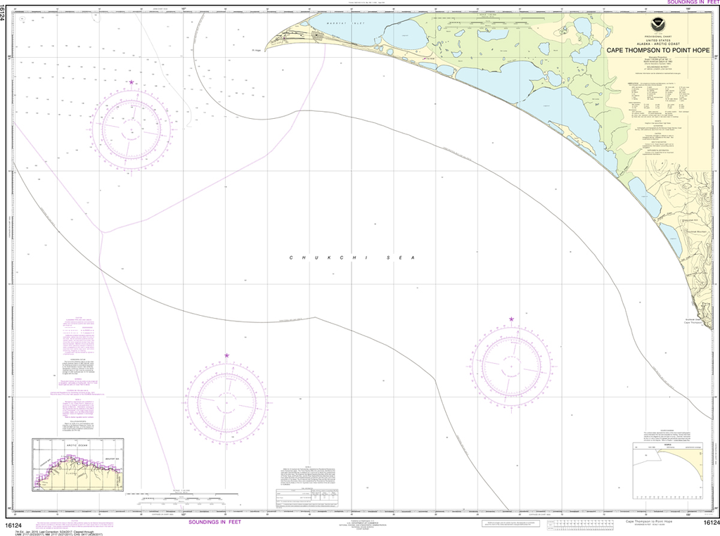 NOAA Chart 16124: Cape Thompson to Point Hope