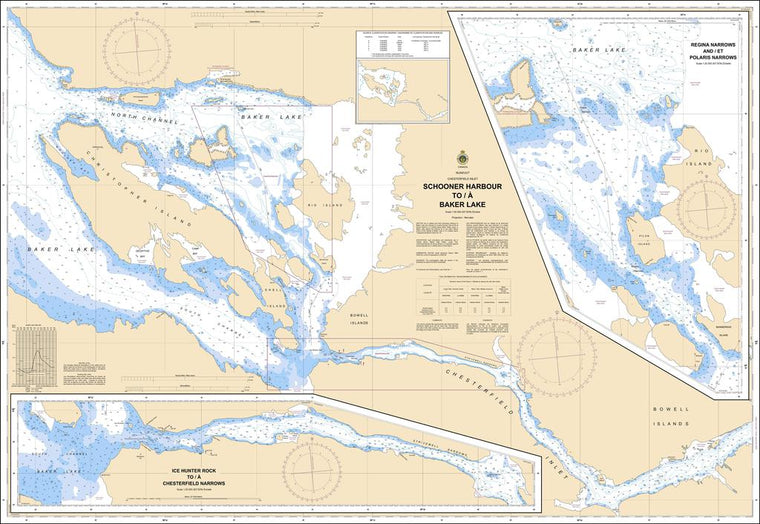 CHS Chart 5625: Schooner Harbour to/à Baker Lake