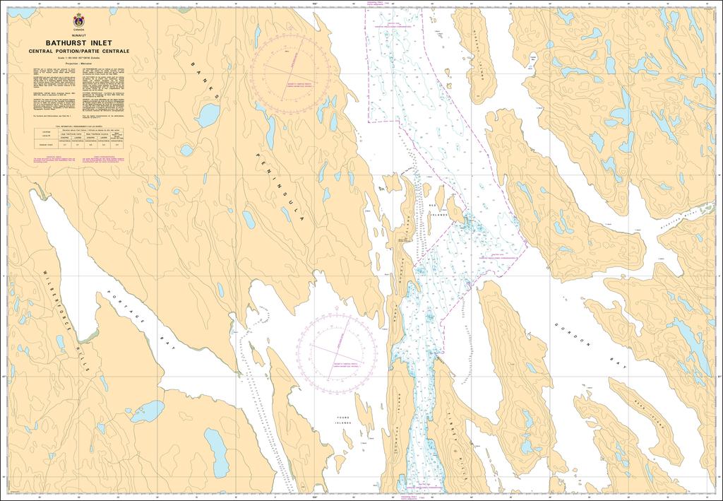 CHS Chart 7792: Bathurst Inlet - Central Portion