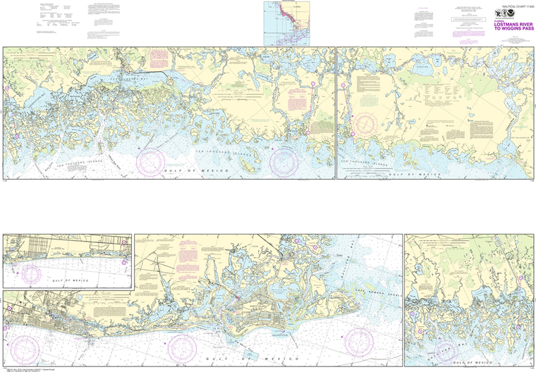 NOAA Chart 11430: Lostmans River to Wiggins Pass