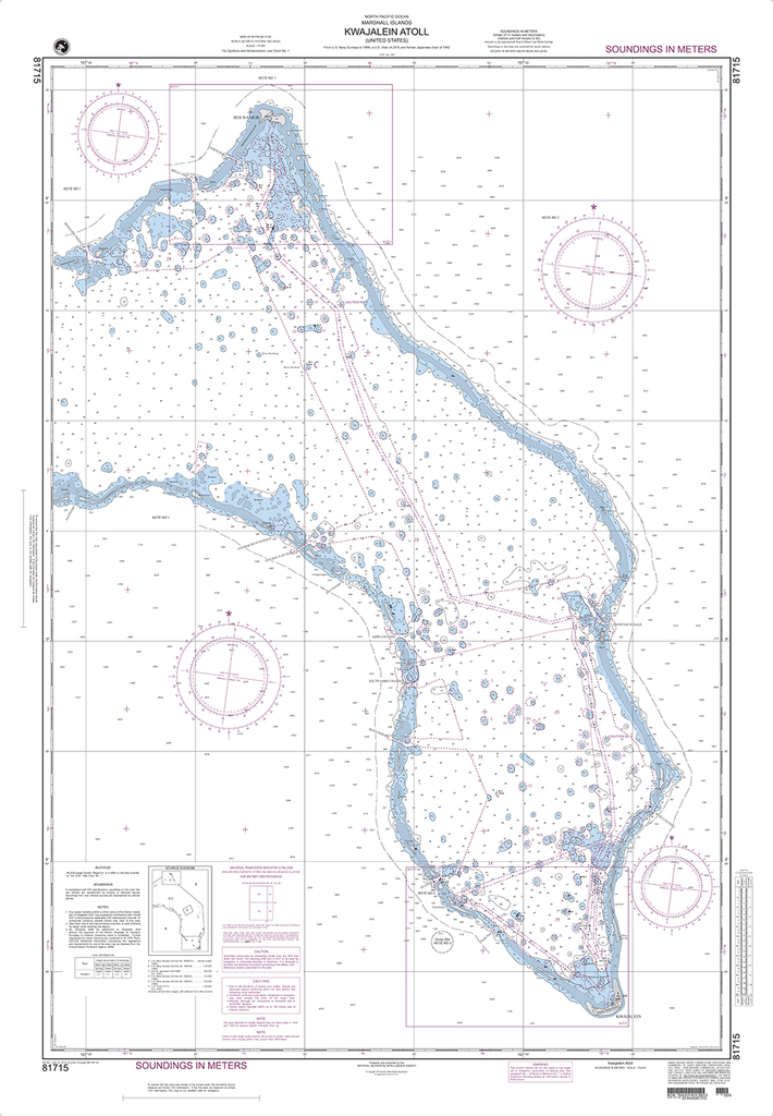 NGA Chart 81715: Kwajalein Atoll (Marshall Islands)