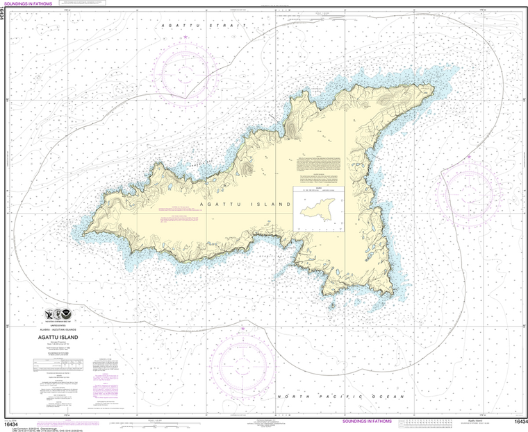 NOAA Chart 16434: Agattu Island