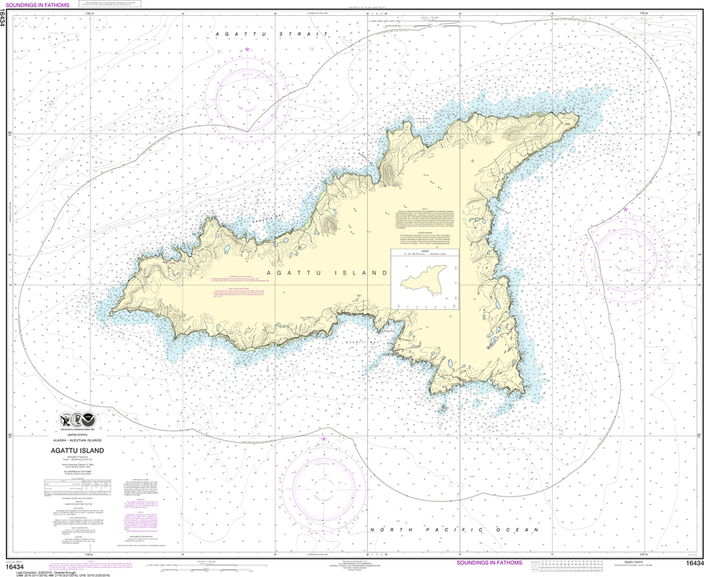 NOAA Chart 16434: Agattu Island