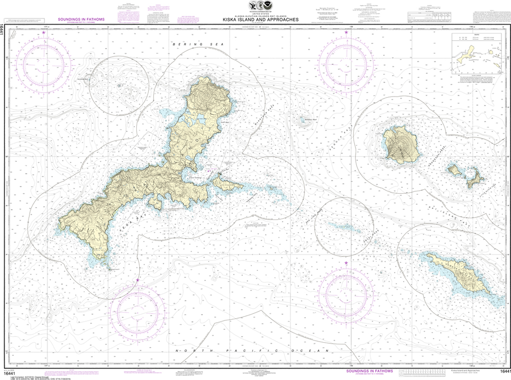 NOAA Chart 16441: Kiska Island and Approaches