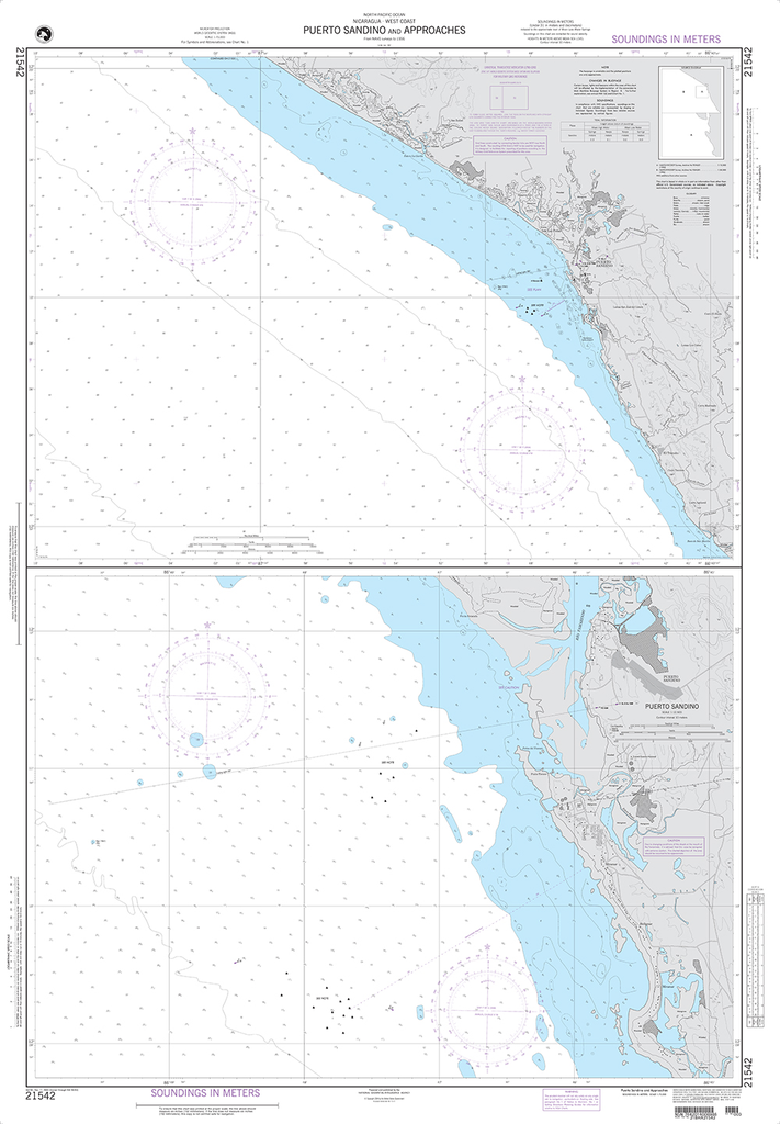 NGA Chart 21542: Puerto Sandino and Approaches