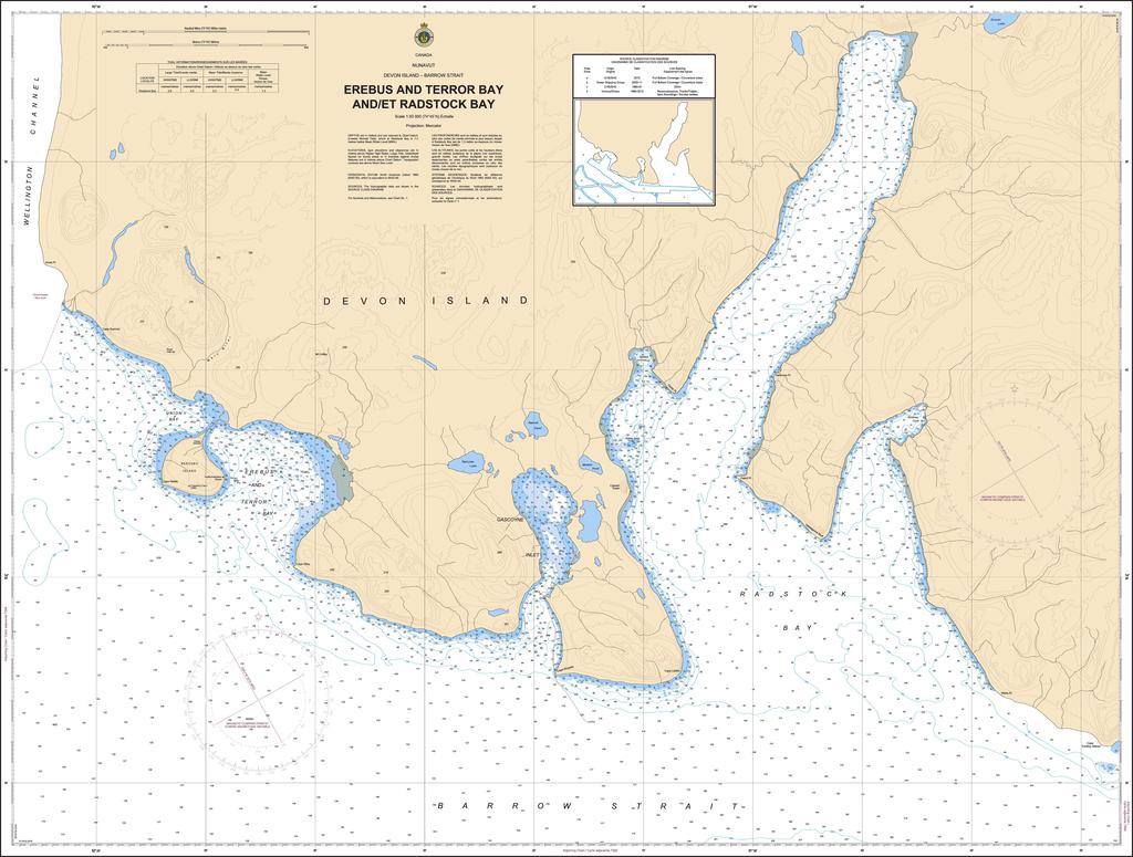 CHS Chart 7527: Erebus and Terror Bay and/et Radstock Bay