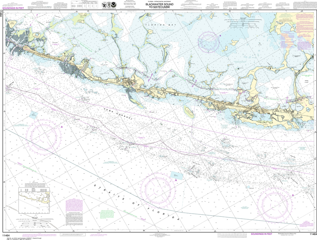 NOAA Chart 11464: Intracoastal Waterway - Blackwater Sound To Matecumbe