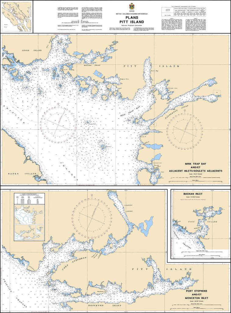 CHS Chart 3721: Plans Pitt Island