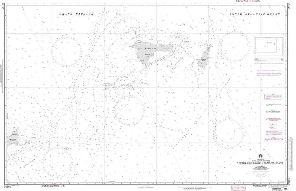 NGA Chart 29104: King George Island to Clarence Island