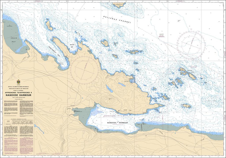 CHS Chart 3459: Approaches to/Approches à Nanoose Harbour