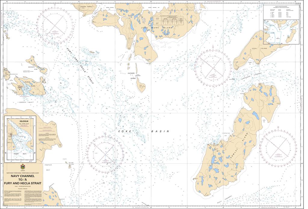 CHS Chart 7486: Navy Channel to/à Fury and Hecla Strait