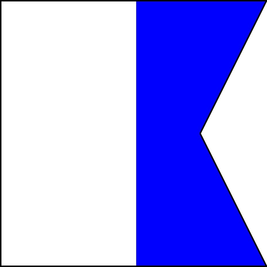 Captain's-Nautical-Supplies-Eder-Flag-International-Code-Of-Signals-Nylon-Marine-Grade-Letter-A-Alfa