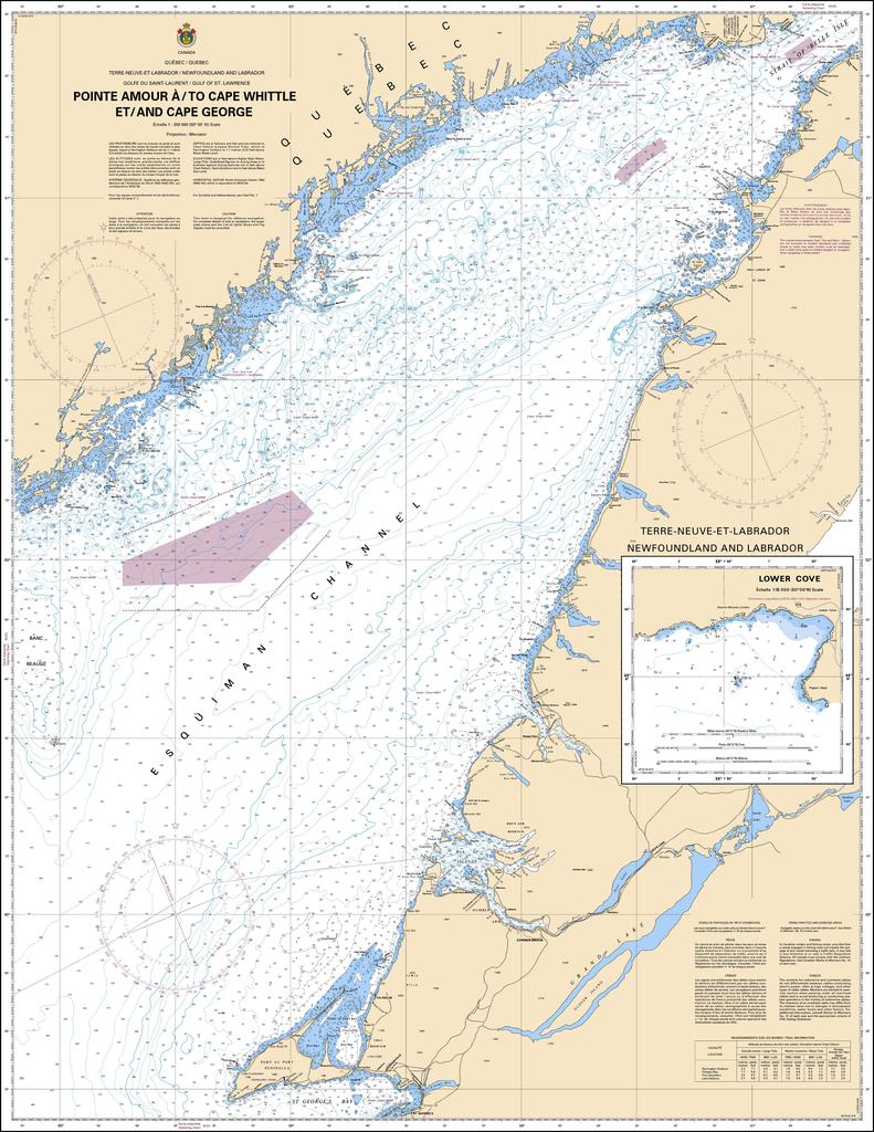 CHS Chart 4021: Pointe Amour à / to Cape Whittle et / and Cape George
